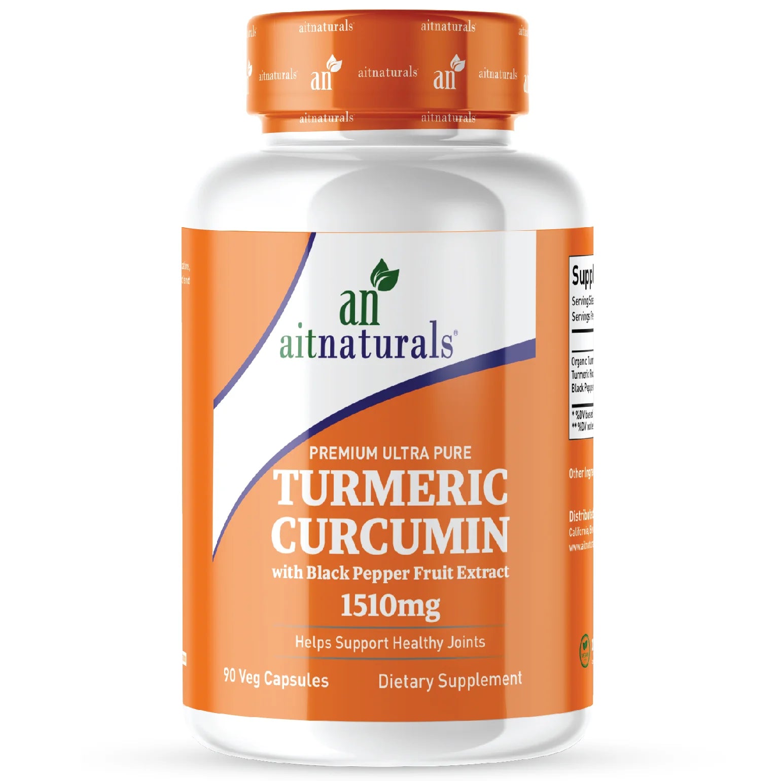 Aitnaturals Turmeric Curcumin - 1510 mg (90 Capsules)