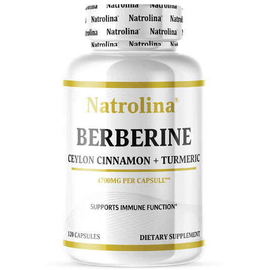 Natrolina Premium Berberine HCL, 120 Capsules