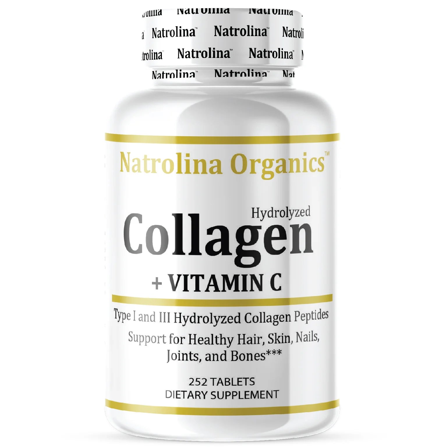 ناترولينا سوبر كولاجين 6000 ملغ، فيتامين سي، 250 قرصًا 