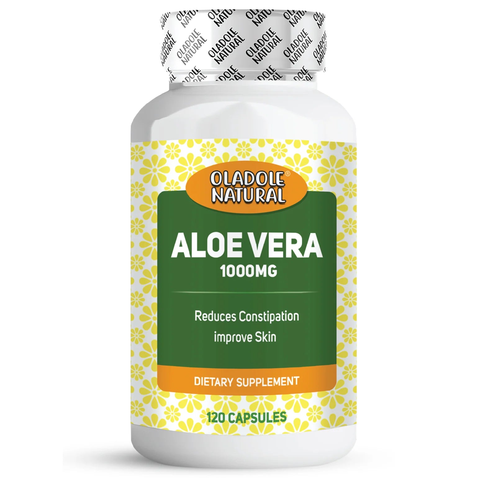 Oladole Natural Aloe Vera 1000mg 120 Capsules