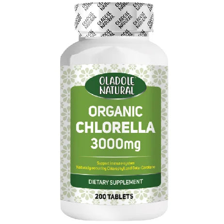 Oladole Natural Organic Chlorella 3000mg - 200 Tablets
