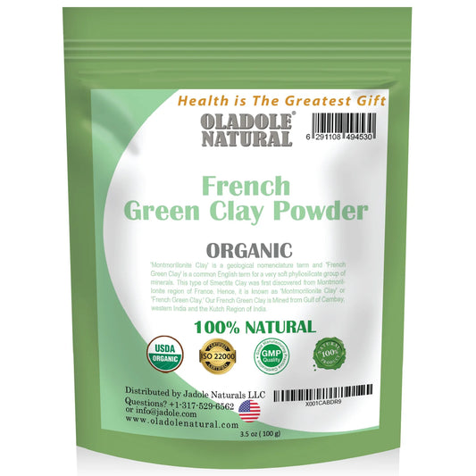 Oladole Natural French Green Clay Powder 