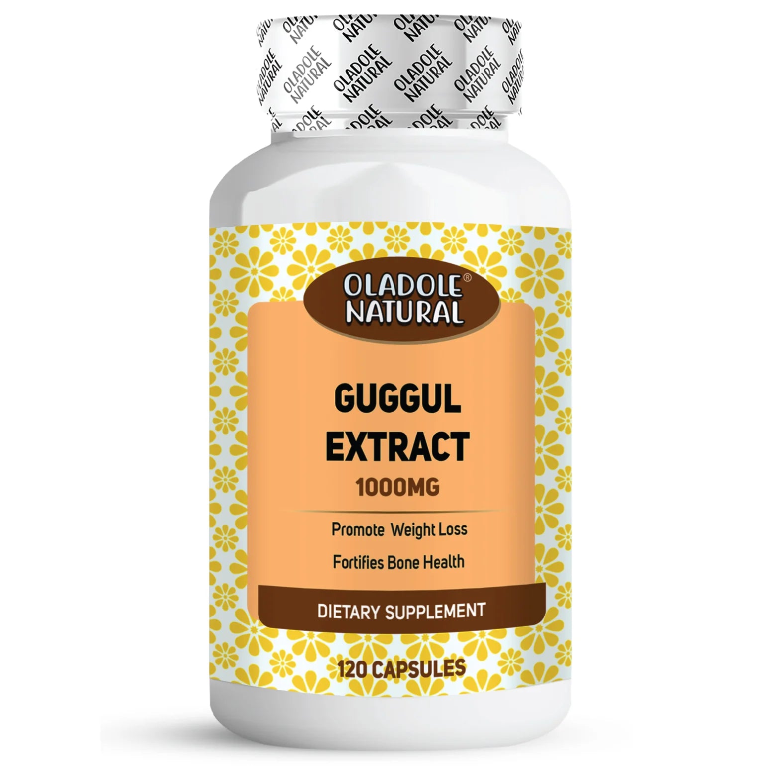 Oladole Natural Guggul Extract 1000 mg 120 Capsules