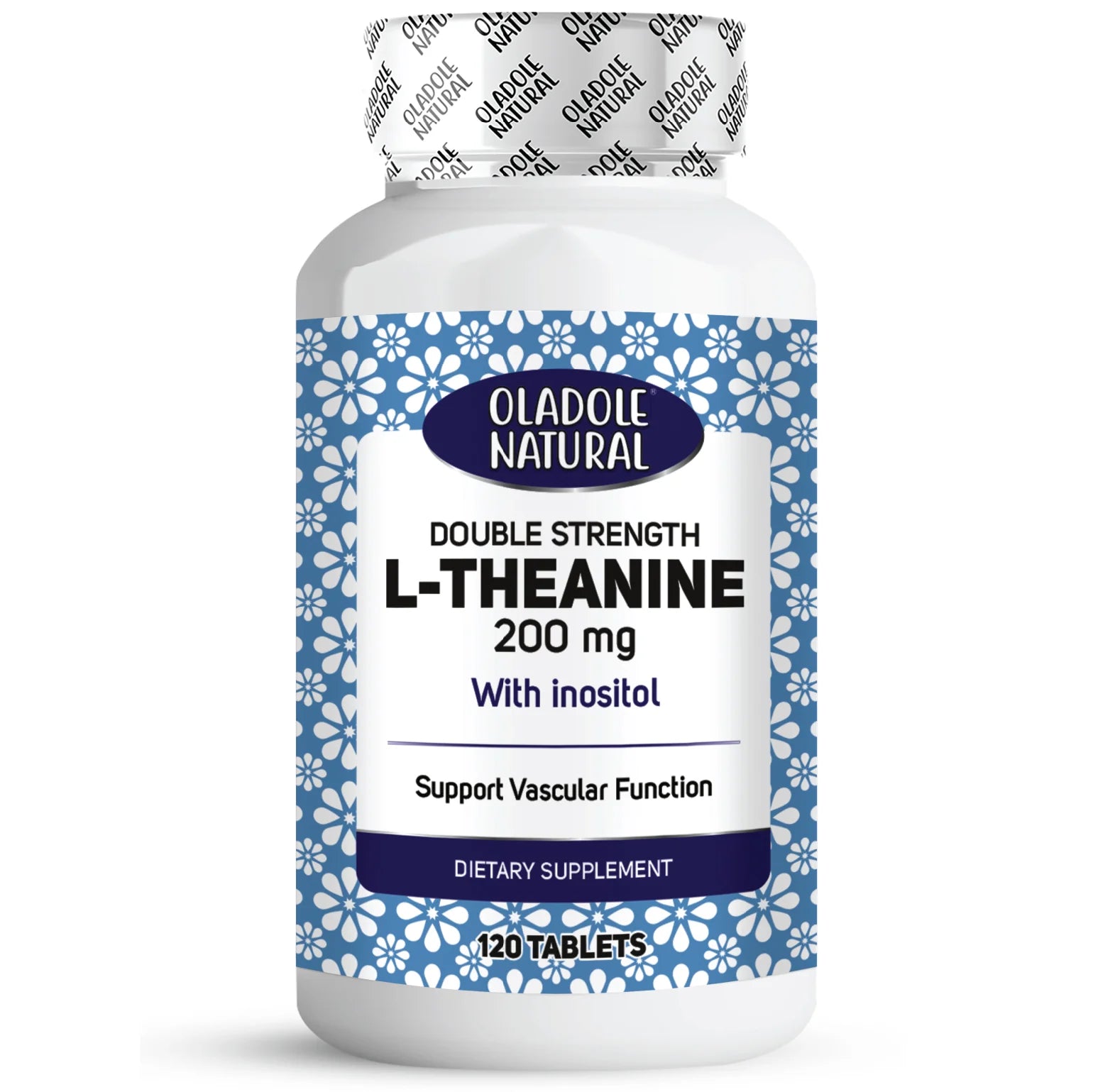 أولادول ناتشورال إل-ثيانين 200 ملغ قوة مضاعفة مع إينوزيتول 120 قرصًا 