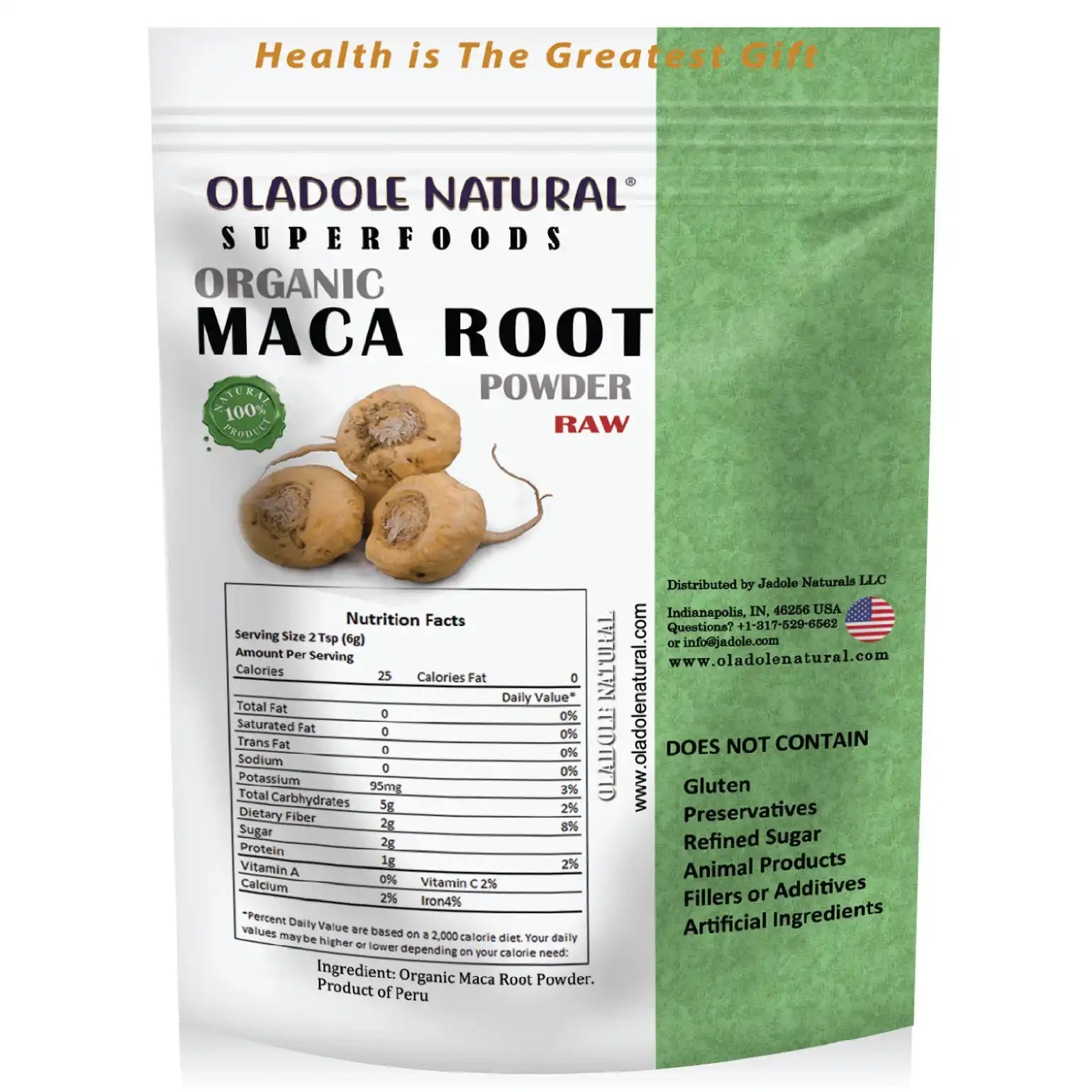 Oladole Natural Superfoods Organic Maca Root Powder