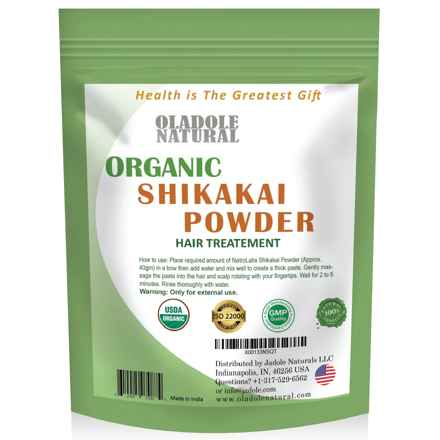 Oladole Natural Organic Shikakai Powder Hair Care