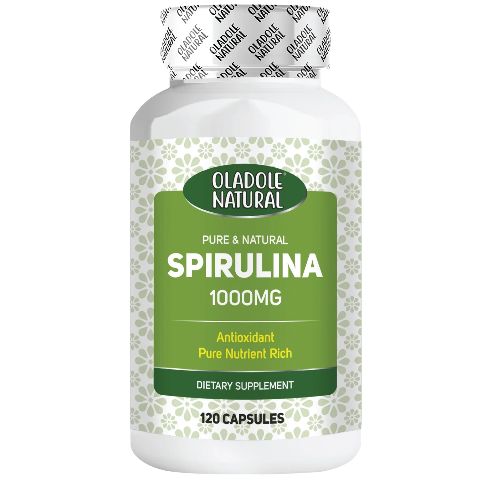 Oladole Natural Spirulina 1000mg 120 Capsules