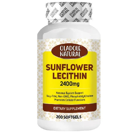 Oladole Natural Sunflower Lecithin 2400mg - 200 Softgels
