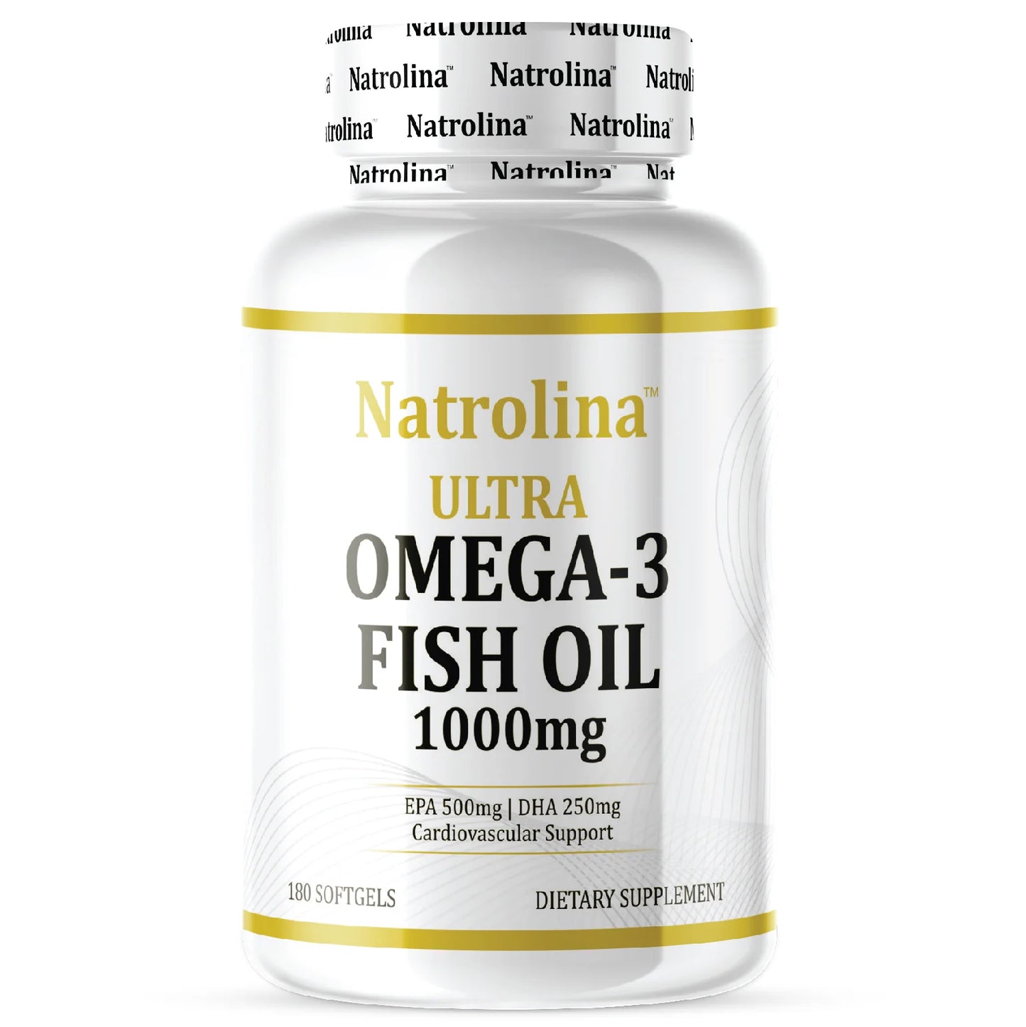 Natrolina Ultra Omega 3 Fish Oil 1000mg, 180 Softgels