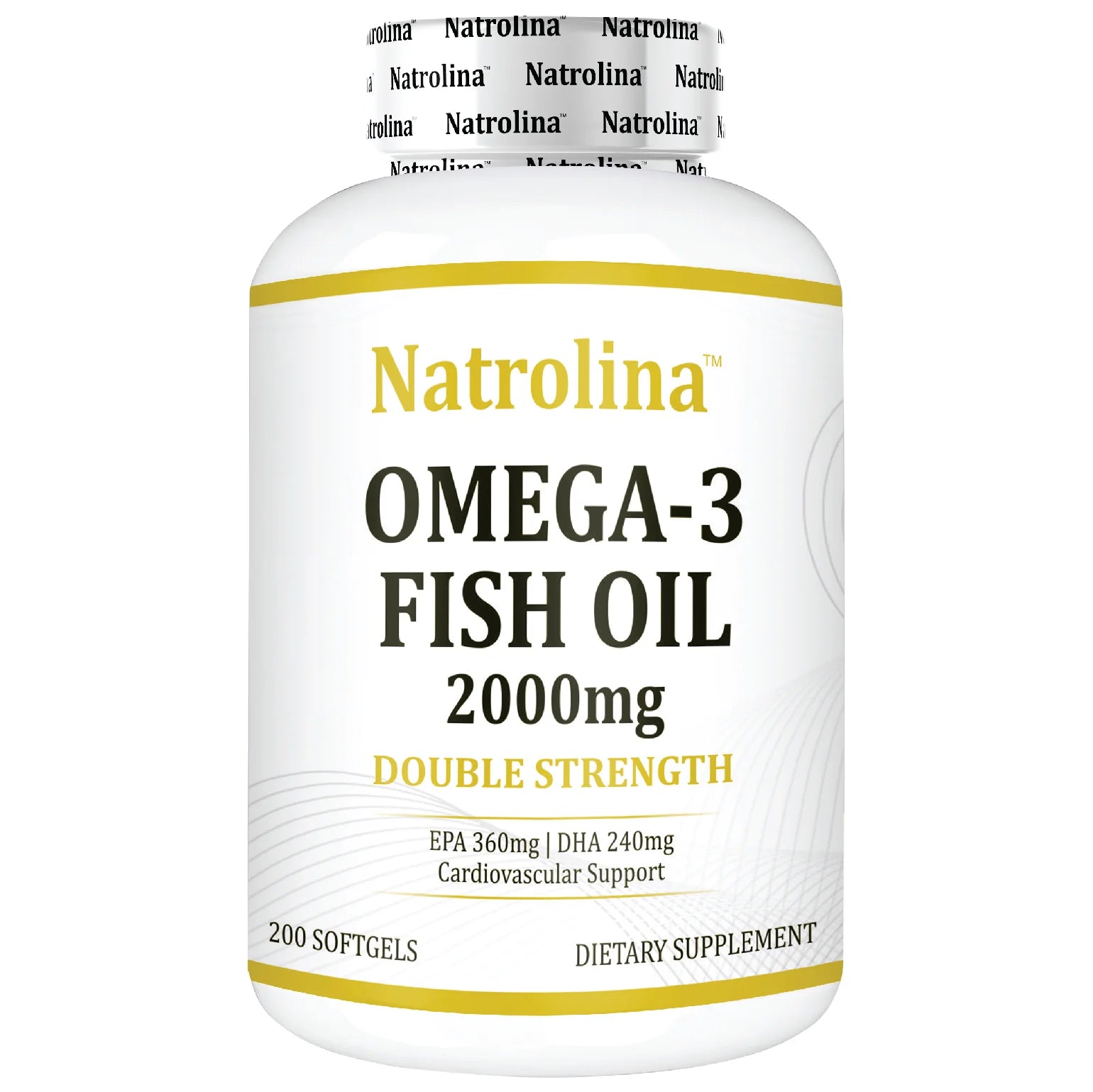 زيت السمك ناترولينا أوميجا 3 بتركيز 2000 ملغ، قوة مضاعفة 