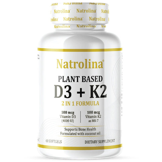 Natrolina Plant Based D3 + K2 - 60 softgels
