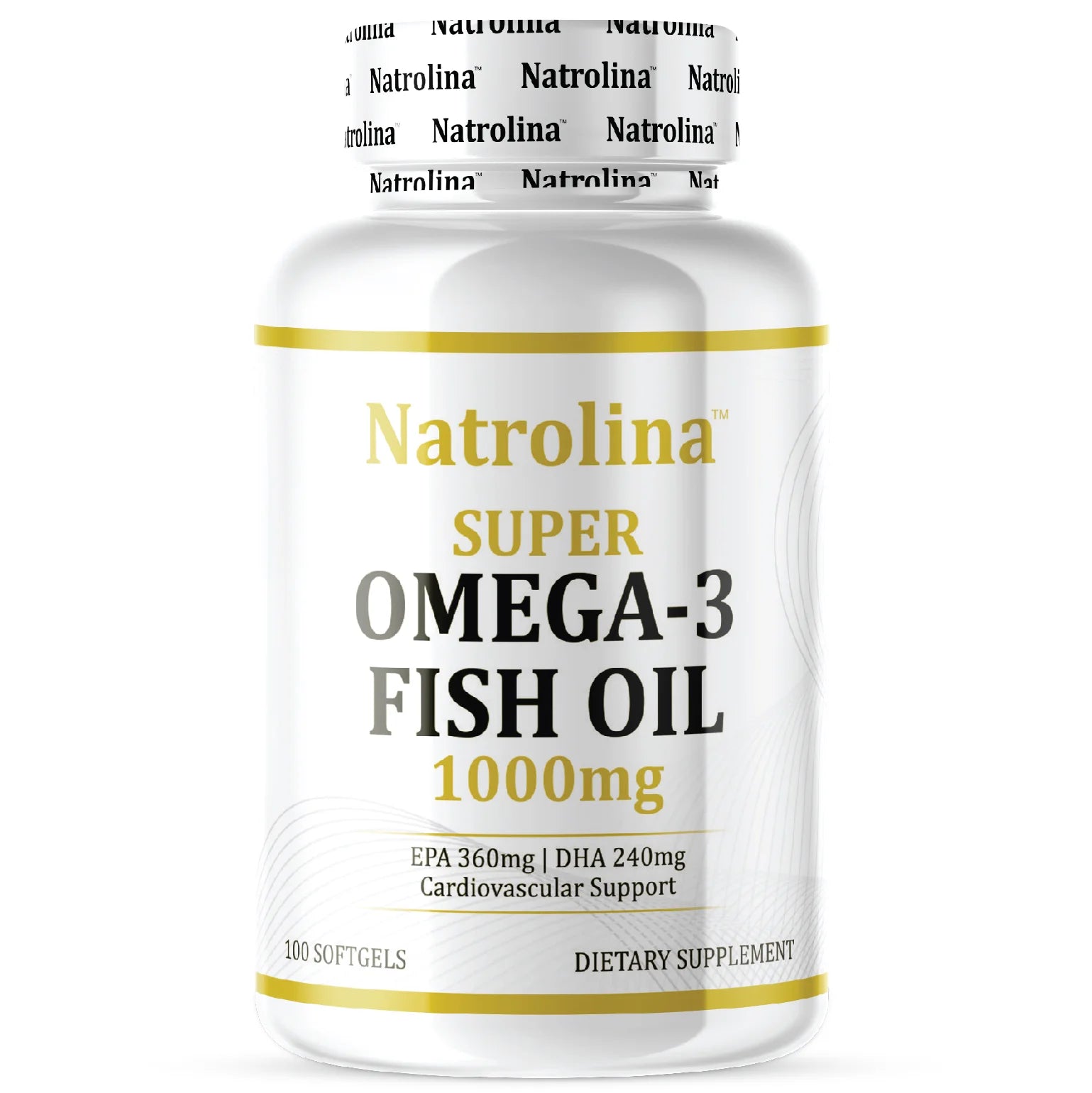 ناترولينا سوبر أوميجا 3 زيت السمك 1000 ملغ 100 كبسولة هلامية 