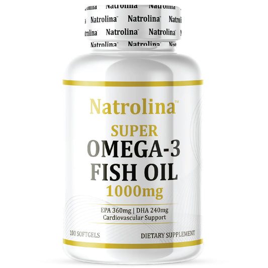 Natrolina Super Omega 3 Fish Oil 1000mg 100 Softgels