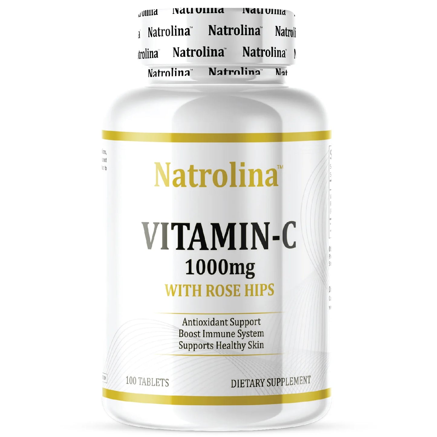 Natrolina Vitamin C 1000 mg with Rose Hips 100 Tablets Vegan