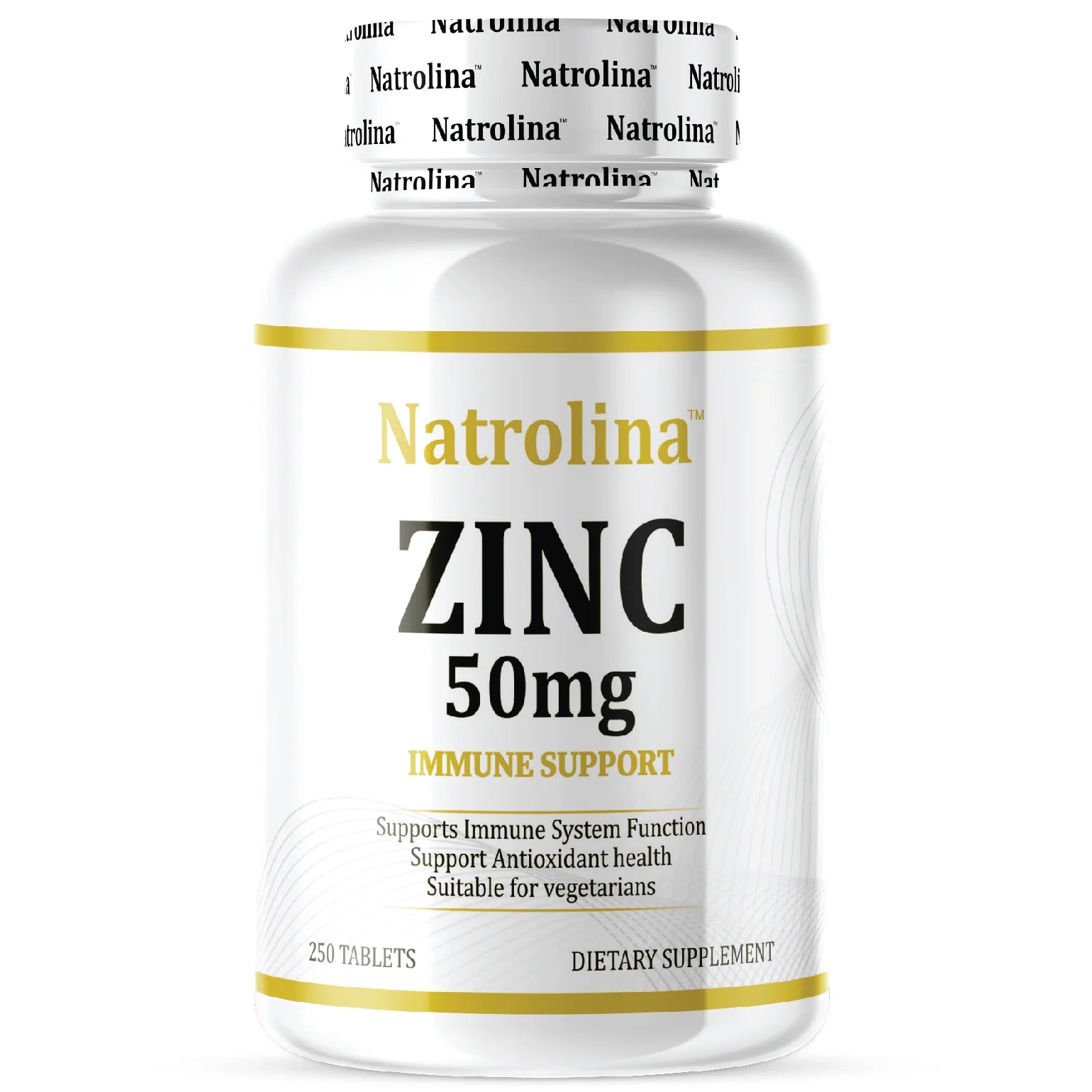 ناترولينا الزنك المخلب 50 ملغ، 250 قرصًا 